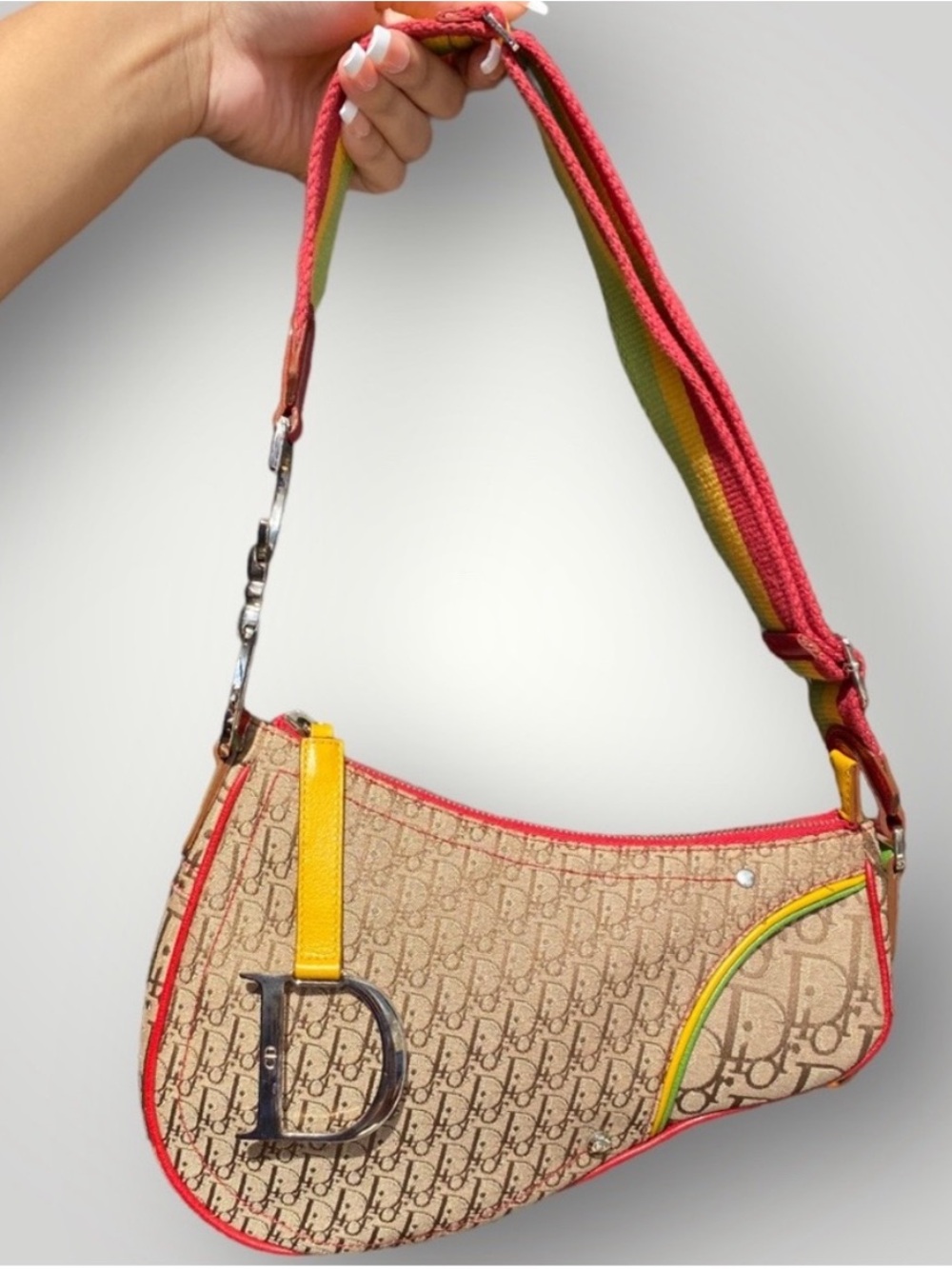 Christian Dior Rasta Mania Saddle Bag